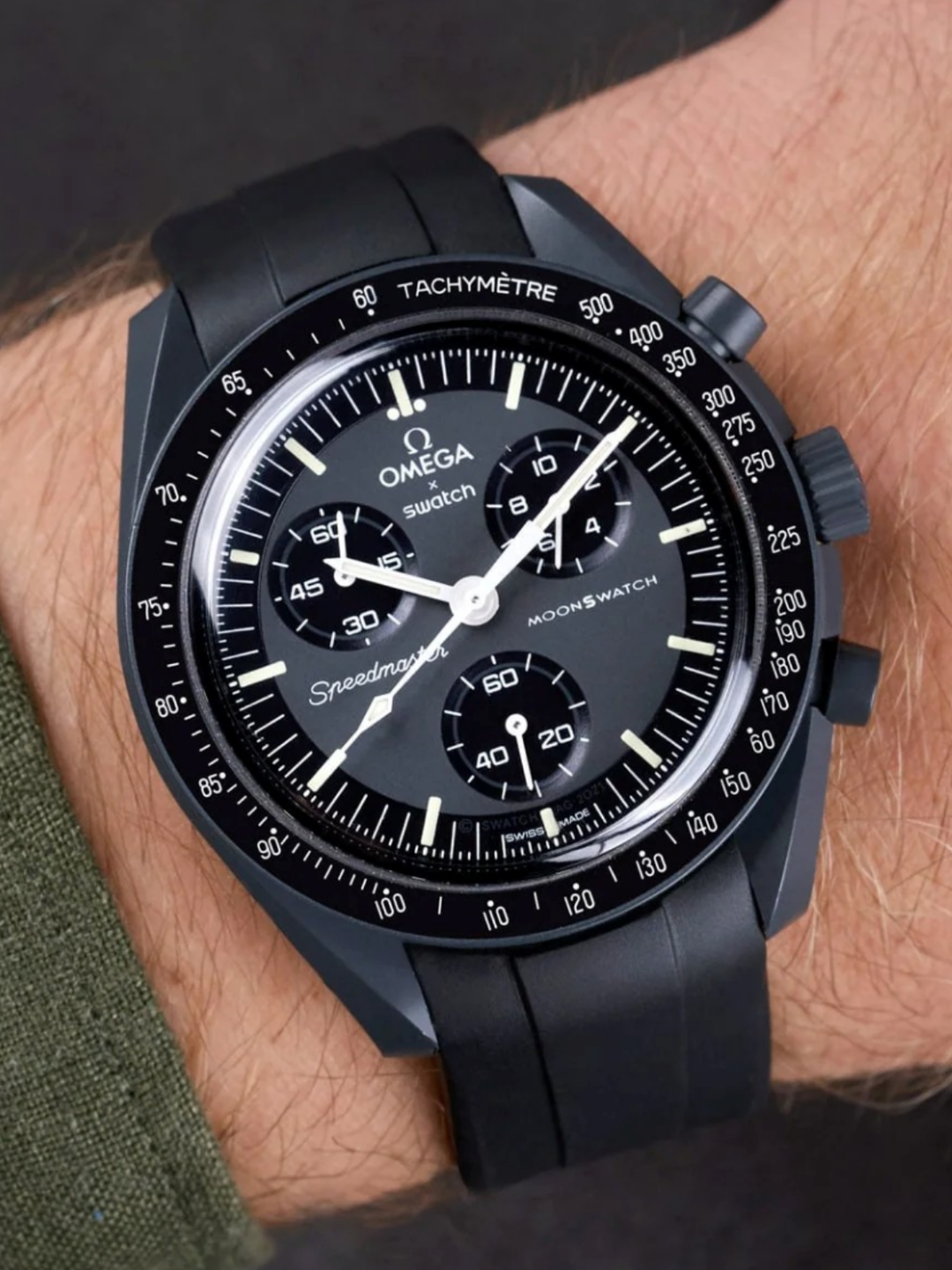 MoonSwatch FKM Rubber Curved Strap Collection