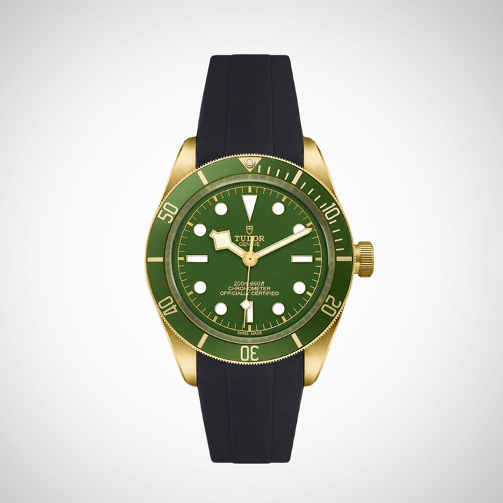 FKM Rubber Curved Strap For Tudor Black Bay 58 18K