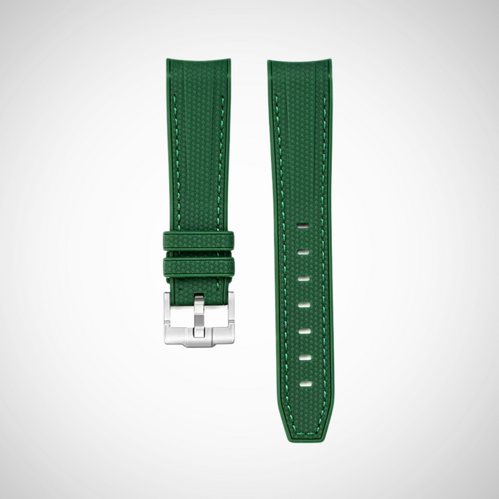 Rubber Flex Thread Curved Strap for Omega X Swatch MoonSwatch New Moon