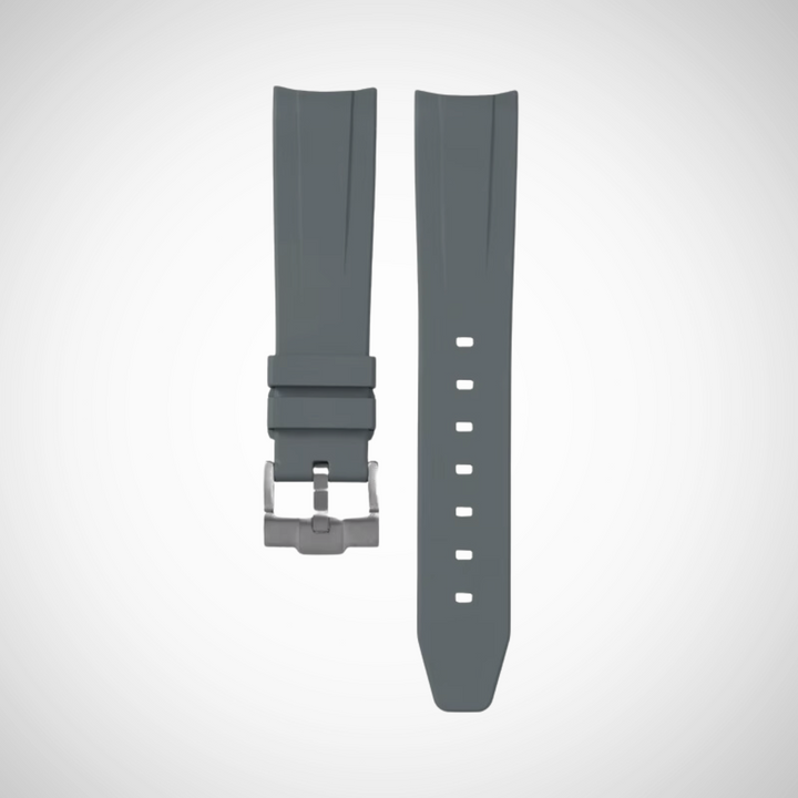 FKM Rubber Curved Strap for Omega X Swatch MoonSwatch Mission On Earth - Polar Lights