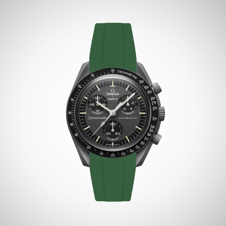 FKM Rubber Curved Strap for Omega X Swatch MoonSwatch Mission to Mercury