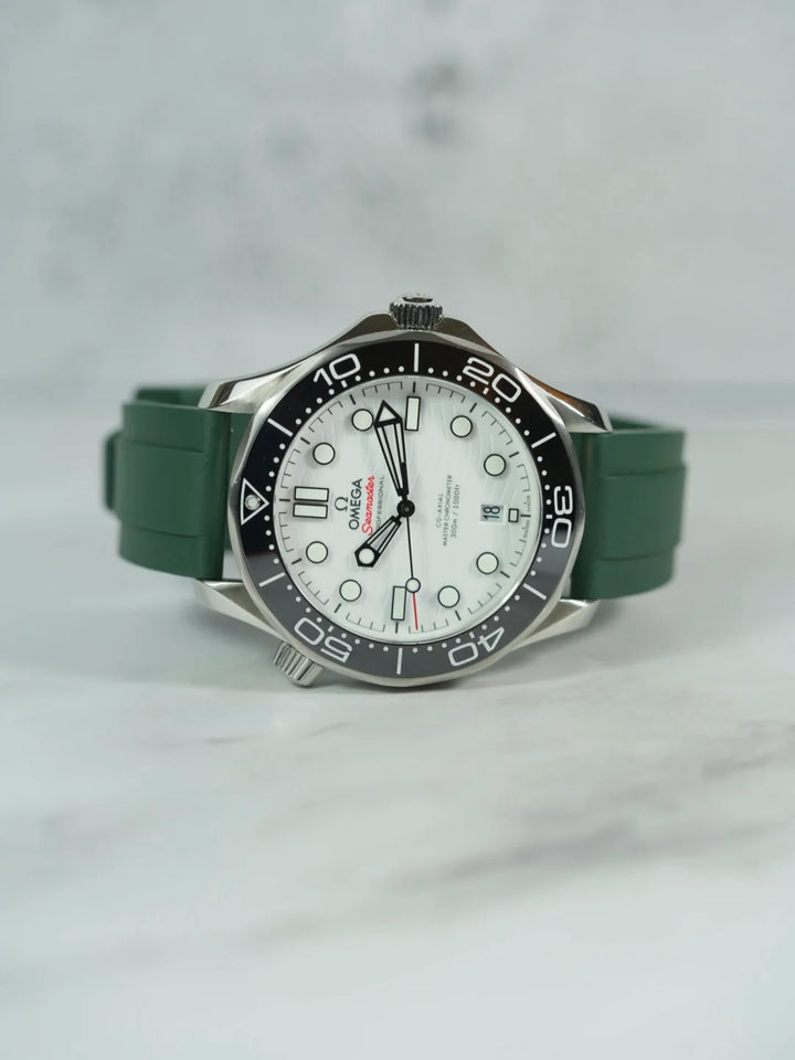 FKM Rubber Curved Strap for Omega X Swatch MoonSwatch Mission to the Moon