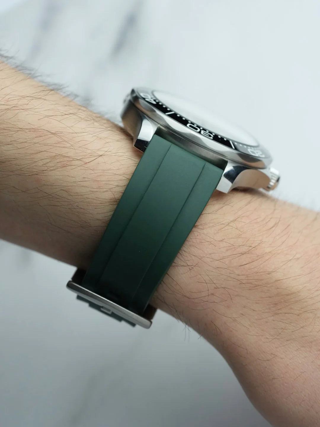 FKM Rubber Curved Strap for Omega X Swatch MoonSwatch Mission to the Moon