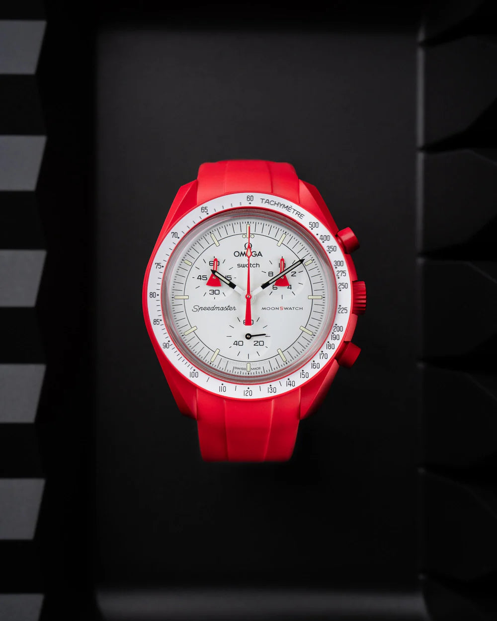 FKM Rubber Curved Strap for Omega X Swatch MoonSwatch Mission to Jupiter