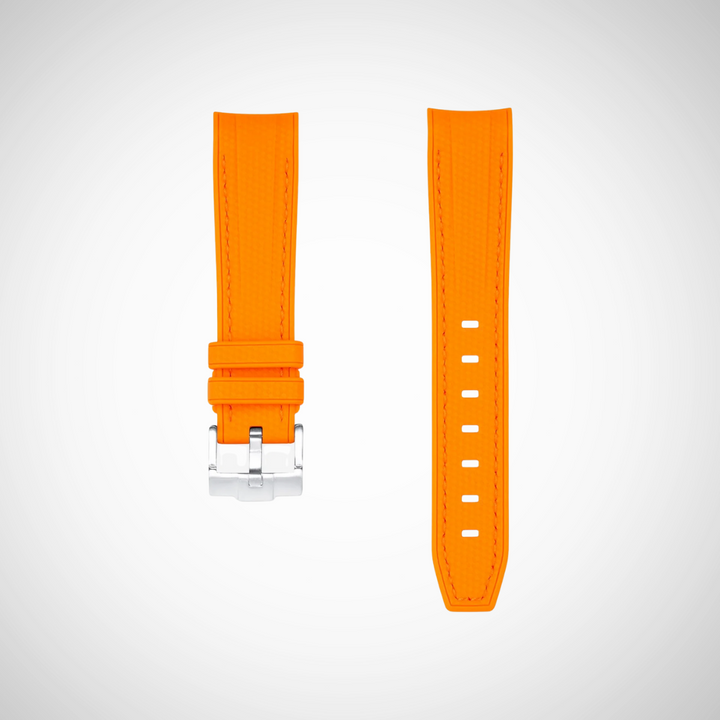 Rubber Flex Thread Curved Strap for Omega X Swatch MoonSwatch New Moon